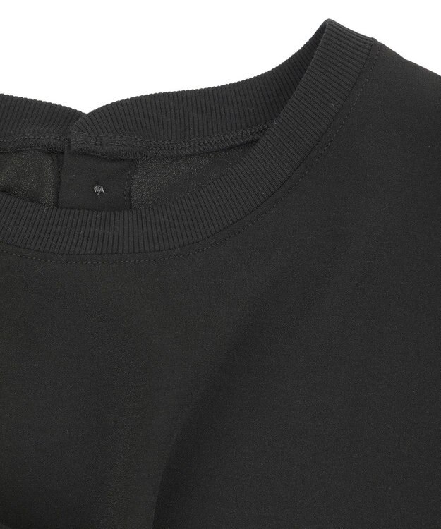 YECCA VECCA リブMIXジョーゼットブラウス Off White