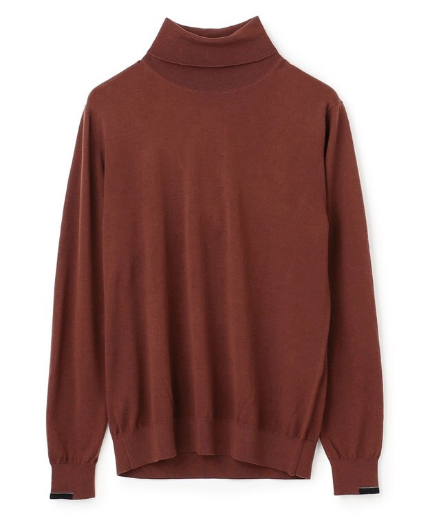 JOSEPH HOMME ウォッシャブルメリノ　タートルネックニット ワイン系