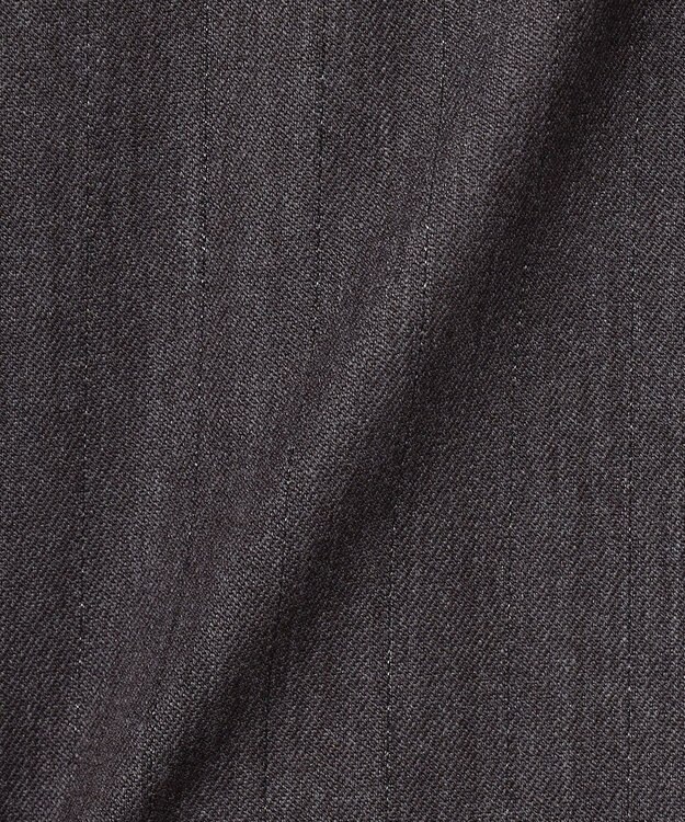 組曲 S 【前後着用可】ラメストライプボウタイ ワンピース グレー系1