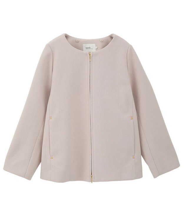 earth music&ecology 【フード取り外し可】2WAYフードコート Light Beige