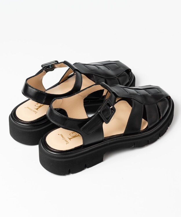 BONTRE 【LucaGrossi/ルカグロッシ】タンクソールグルカサンダル ブラック