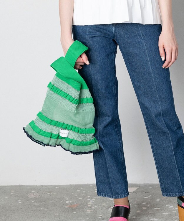 TRICOTE シアーリブニットバッグ 42GREEN