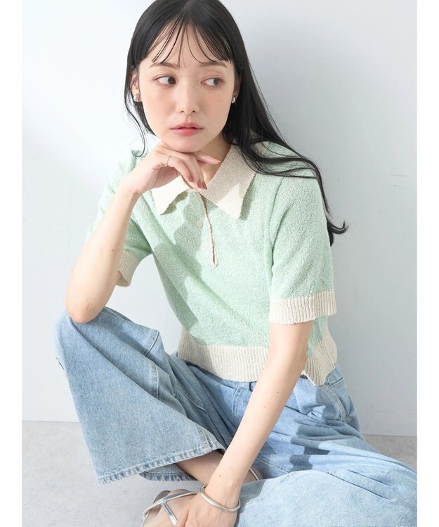 earth music&ecology ループヤーンプルオーバー Mint