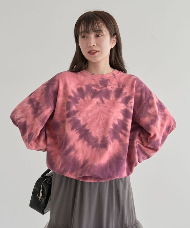 Green Parks ・ＳＵＧＡＲ　ＳＰＯＯＮ　ハートタイダイスウェット Bordeaux