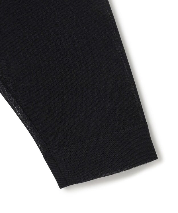 23区 L 【洗える】シアー ダブルブレスト ニット ジャケット ブラック系