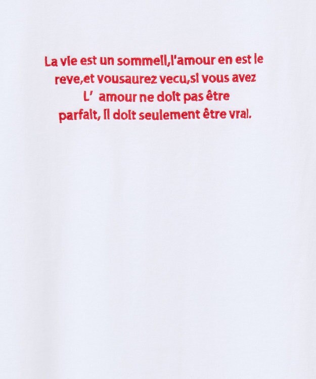 Green Parks ・ｓｗｉｎｇ　ｂｙ　フレンチスリーブ刺繍ＴＥＥ Off White