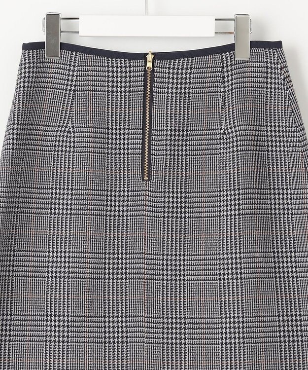 J.PRESS LADIES ミルドウールリバーチェック スカート ネイビー系3