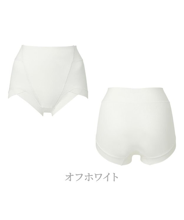 BRADELIS New York 【BRADELIS NewYork peace】綿混楽々dailyソフトショーツ25 補正下着 深め ヒップアップ お腹スッキリ オフホワイト