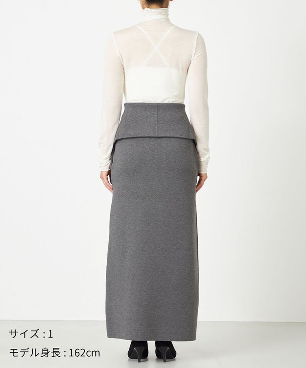 NAVE 【ReNAVE・洗える】スムースニット マルチWAYワンピース グレー系