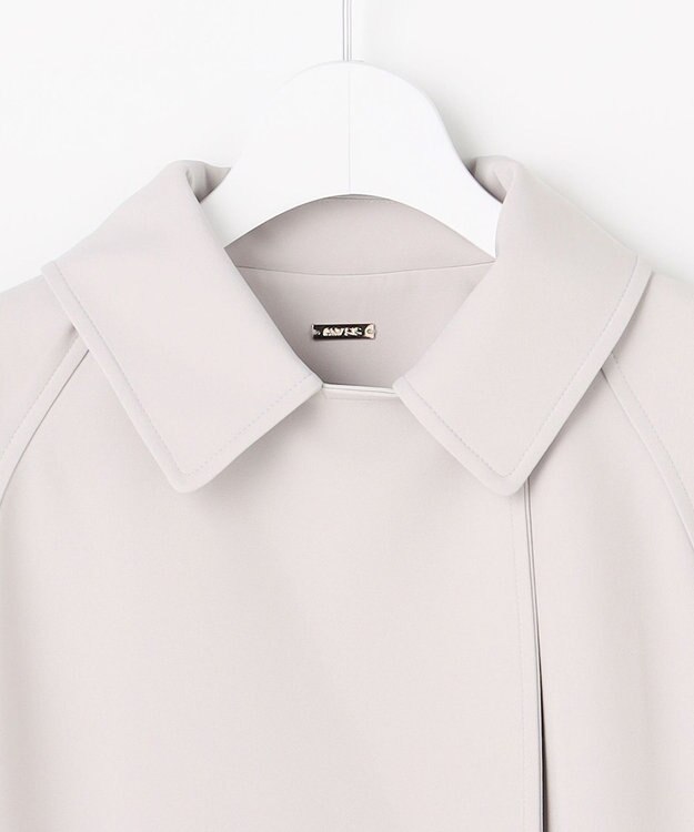 ANY SIS L 【2WAY】エレカジストレッチミドルトレンチ コート ライトグレー