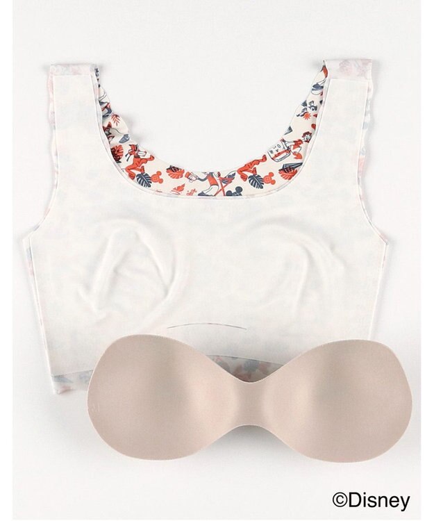 WACOAL ノンワイヤーブラ [GOCOCi][ワコール] Disneyコレクション 伸びのよい素材を使用 立体的なバストシルエット ゴコチ ハーフトップ ブラトップ レディース CGG537 /ワコール サンドベージュ