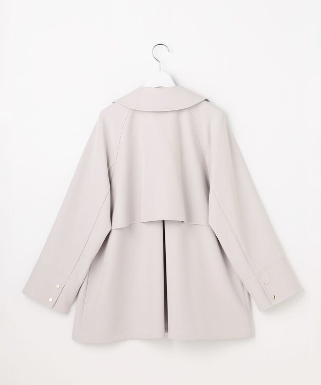 ANY SIS 【2WAY】エレカジストレッチミドルトレンチ コート ライトグレー