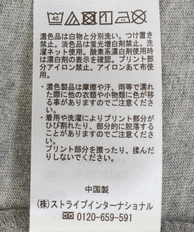 earth music&ecology いいこと奏でるグラフィックＴシャツ Gray Mixture