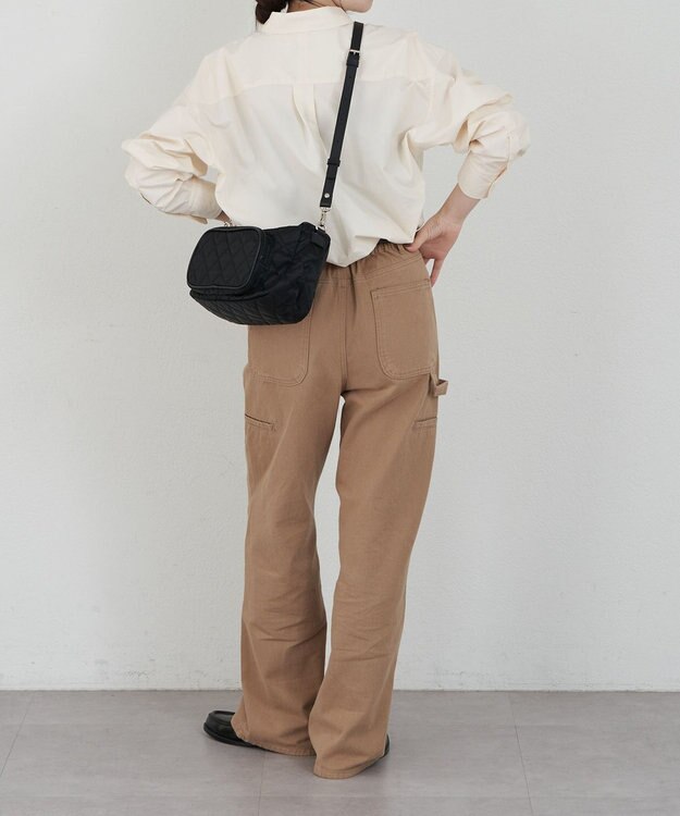 russet 【2025AW新作】キルティング横長2WAYショルダーバッグ(SF-258) Black