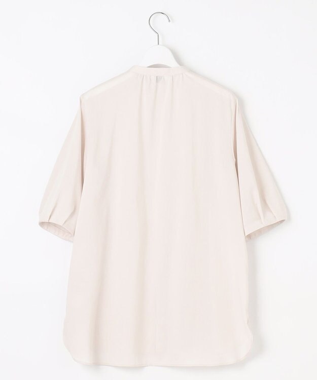 J.PRESS LADIES L 【WEB限定・洗える】ラミーポプリン ピンタック ブラウス ベージュ系