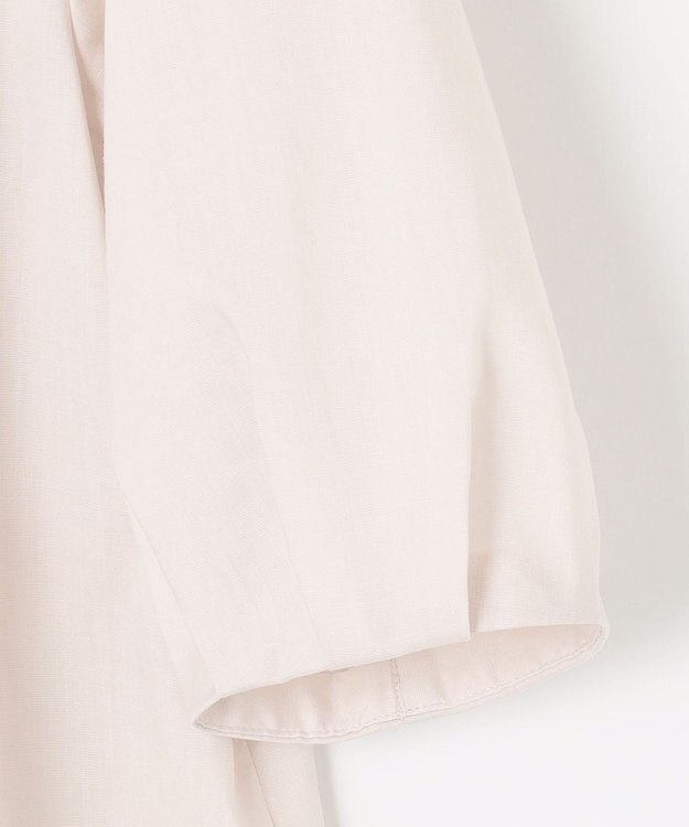 J.PRESS LADIES L 【WEB限定・洗える】ラミーポプリン ピンタック ブラウス ベージュ系