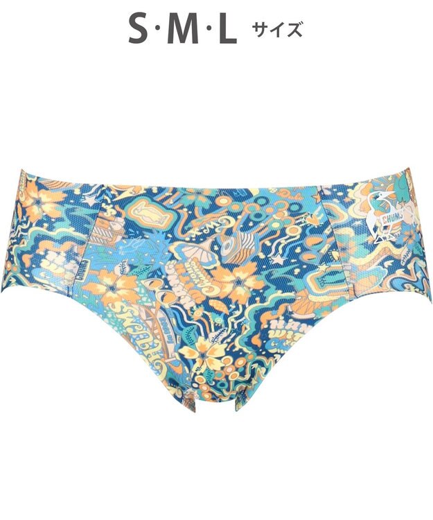 CW-X 【WOMEN】 CW-X 【CHUMS (チャムス)コラボ】 スポーツショーツ すそがズレあがりにくい 吸汗速乾(本体) ストレッチ性(本体) はきこみ丈あさめ レディース LNY200 /ワコール ブルー