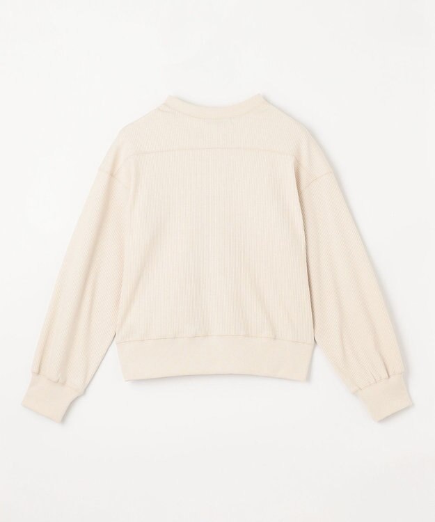 ANY L リングドットボタンカーディガン ベージュ