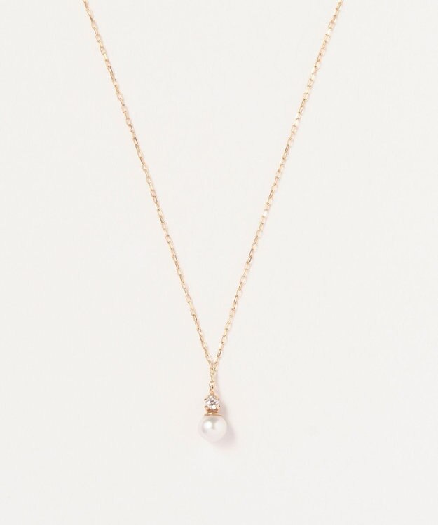 Phoebe 【K10】ジュエルラックネックレス　パール/6月誕生石/天然石/全長:40cm ゴールド