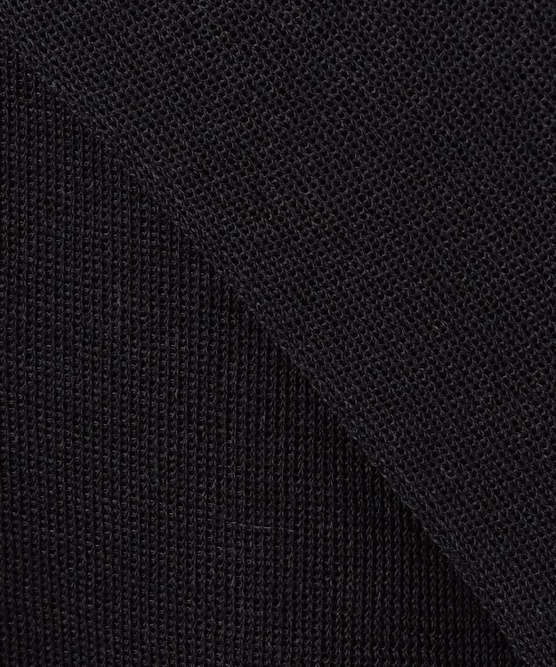 23区 L 【洗える】シアー ダブルブレスト ニット ジャケット ブラック系