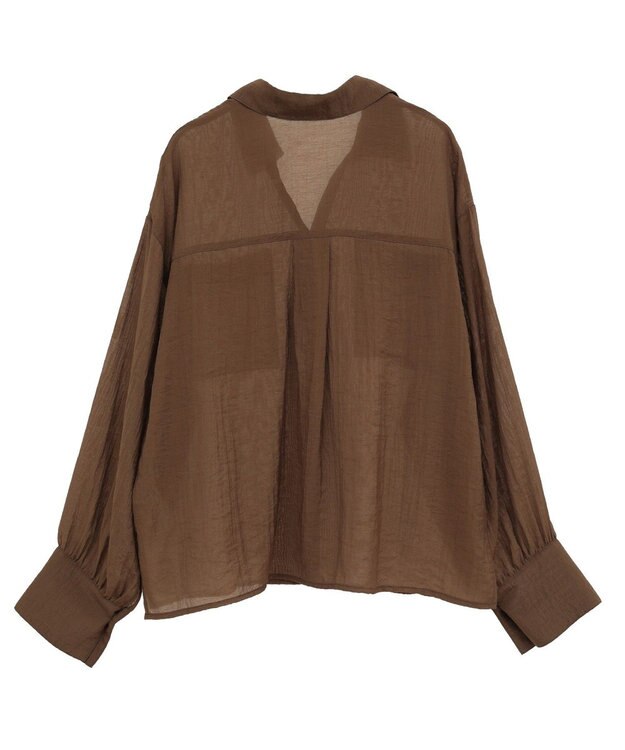 CRAFT STANDARD BOUTIQUE シアーシャツ Brown