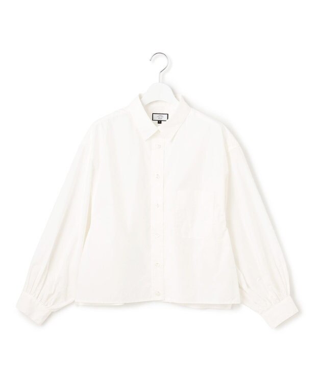 J.PRESS YORK STREET 【WOMEN】タイプライター ショートブラウス アイボリー系