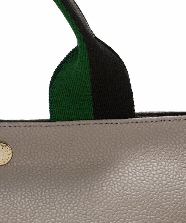 TOPKAPI 【Breath TOPKAPI】SCOTCH GRAIN スコッチグレイン プレーン 2トーンテープ ハンドル トートバッグ S グレージュ