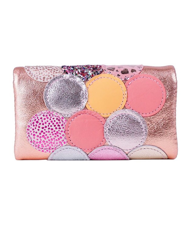 tsumori chisato CARRY 新マルチドット　キーケース 【キラキラでかわいい！本革のやわらかな風合い】 ピンク