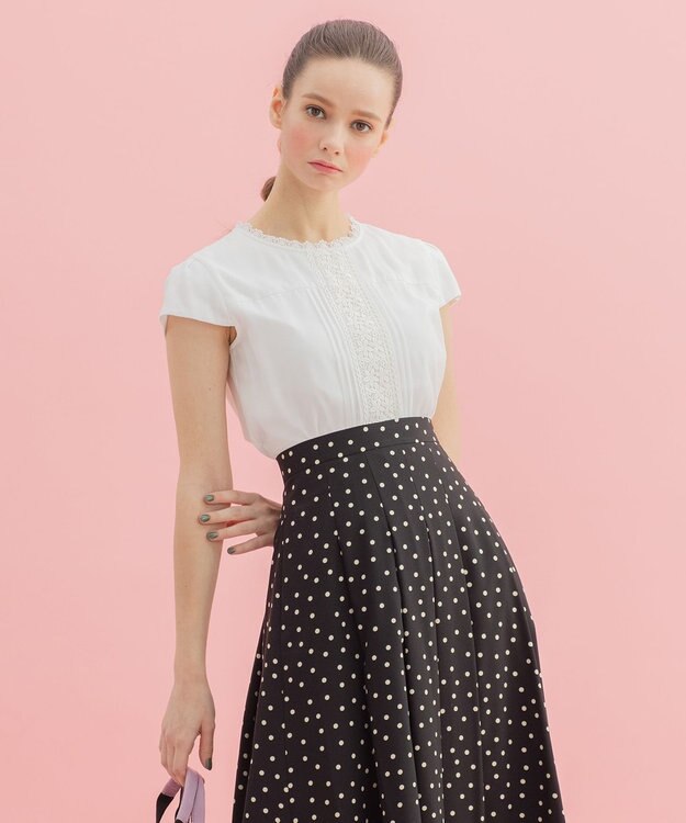 TOCCA 【洗える！】SOLEIL シフォントップス アイボリー系