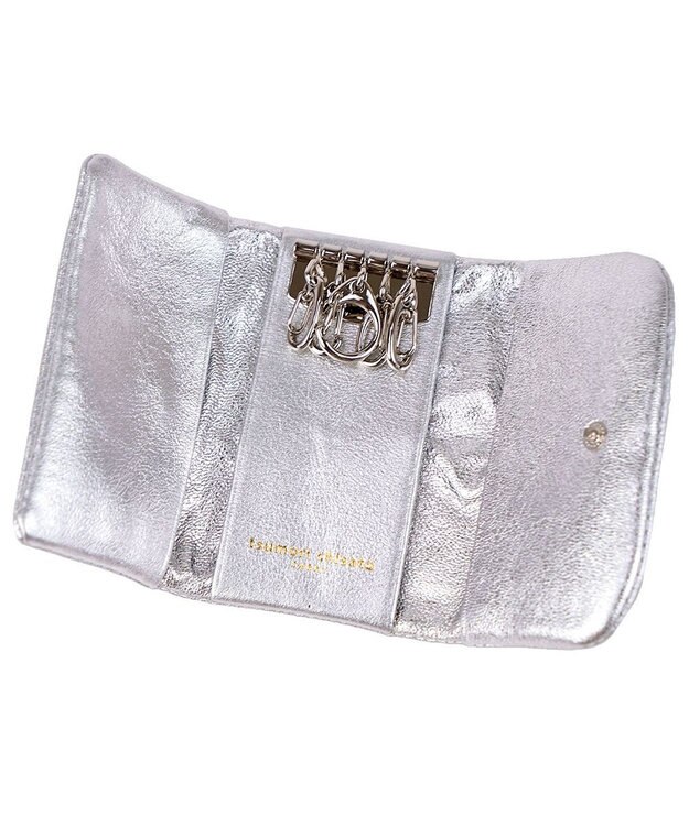 tsumori chisato CARRY 新マルチドット　キーケース 【キラキラでかわいい！本革のやわらかな風合い】 シルバー