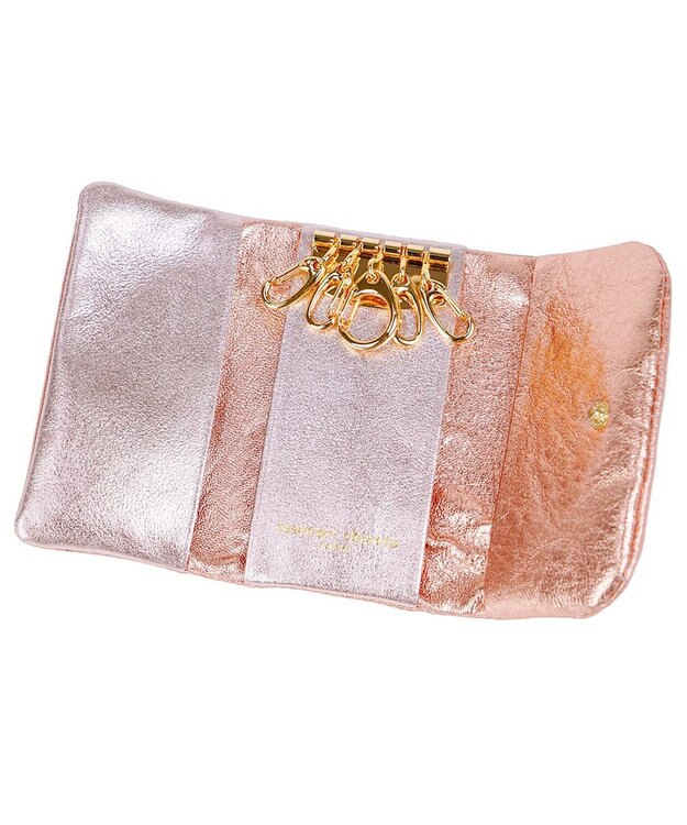 tsumori chisato CARRY 新マルチドット　キーケース 【キラキラでかわいい！本革のやわらかな風合い】 ピンク