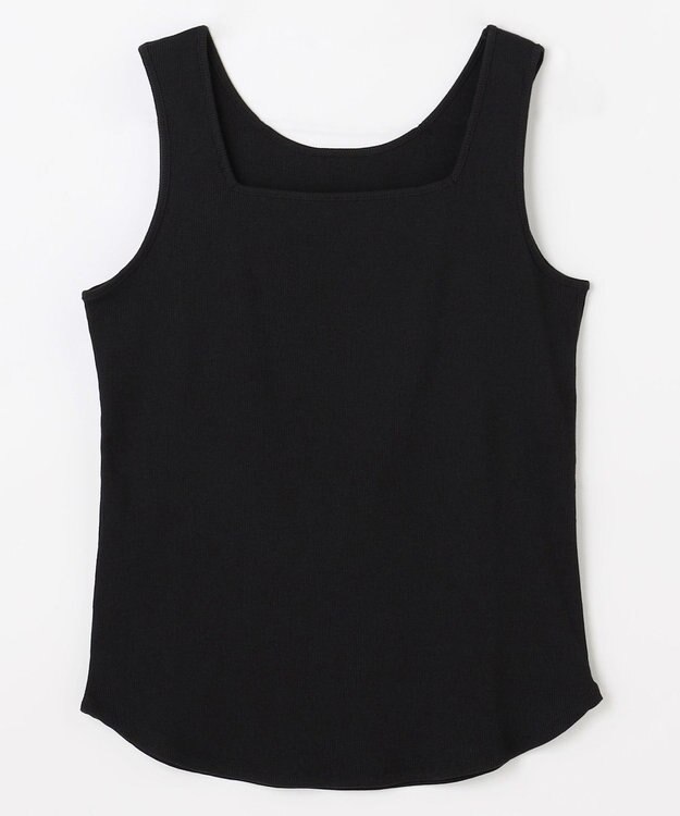 ANY L テレコタンクトップ ブラック