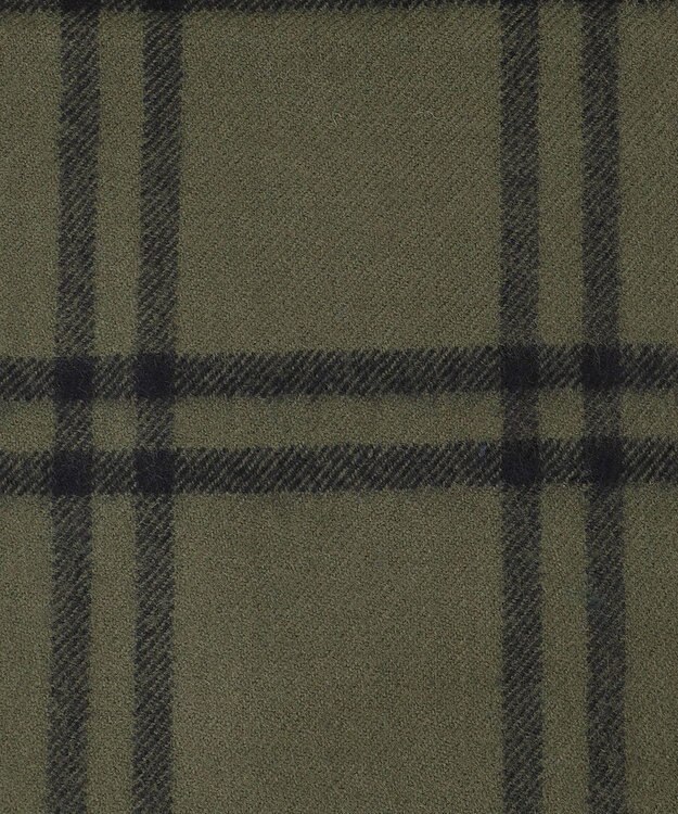 JOSEPH ABBOUD 【John Scott・スコットランド製・英国王室御用達】ラムウール マフラー ダークグリーン系4