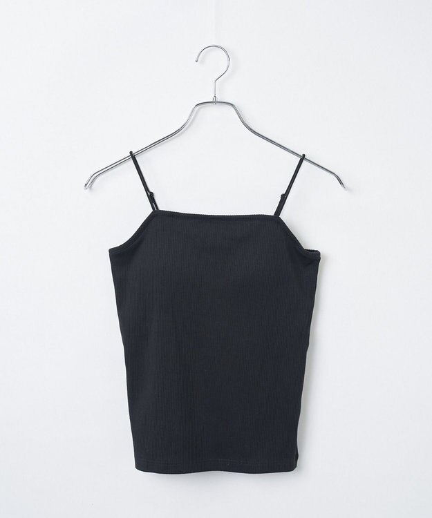 WEGO 【カップ付き/SMサイズ展開】なちゅ盛れカップインキャミ ブラック