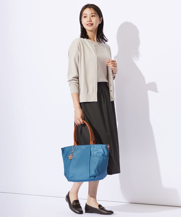 J.PRESS LADIES L 【洗える・撥水・接触冷感】アウトフィッター バルーン スカート グレー系