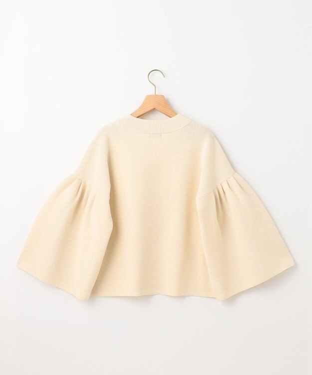 組曲 AMOSSAベルスリーブ ニット ベージュ系