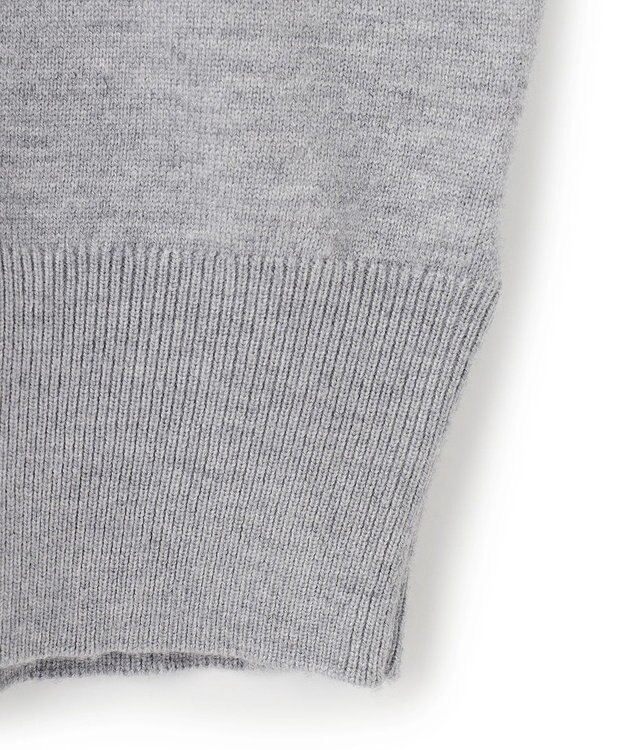 UNFILO ネックビジュー ニット グレー