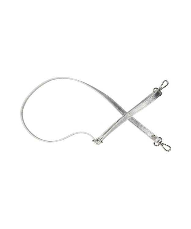 INTER-CHAUSSURES 【ANDREA CARDONE】レザーハンドルファスナー付きバッグ シルバー