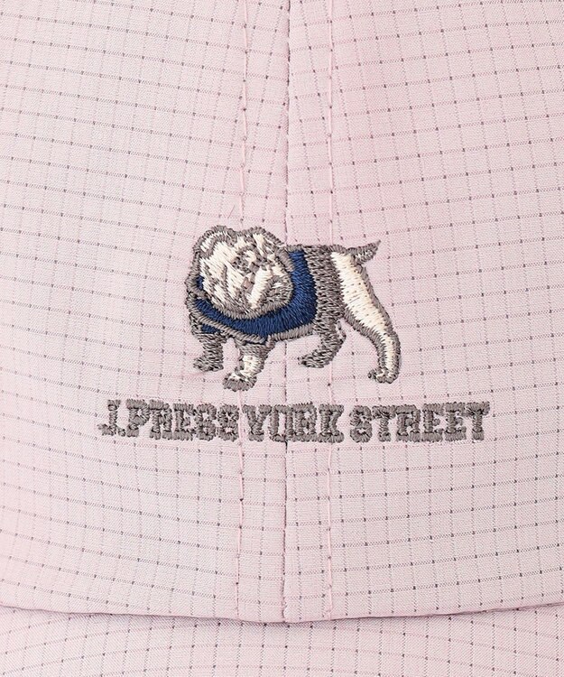 J.PRESS YORK STREET 【UNISEX】ブルドッグ刺繍キャップ ピンク系
