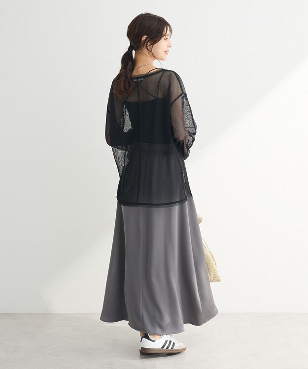 Green Parks メッシュカットプルオーバー White