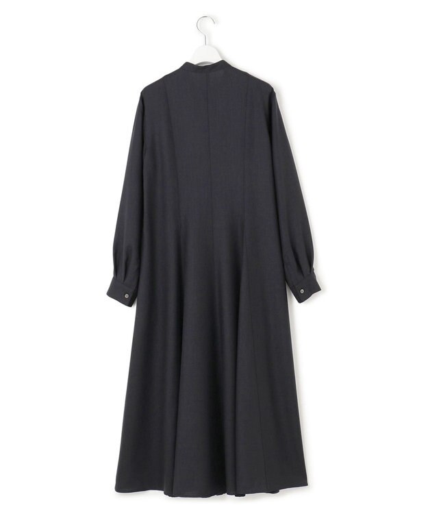 23区 L 【洗える】TWビエラ シャツワンピース ネイビー系