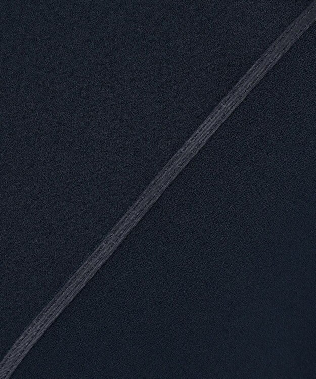 BEIGE， 【WEB限定・洗える】STOW / ボウタイブラウス Navy