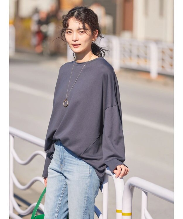 AMERICAN HOLIC ＵＶカット　ポンチコクーンプルオーバー Charcoal Gray