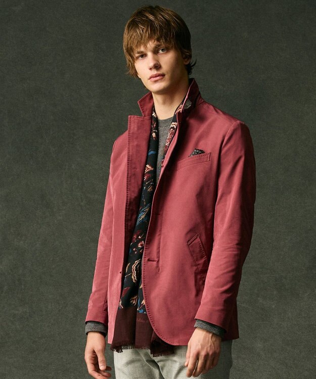 JOSEPH ABBOUD 【オリジナルオーガニックコットン使用/サスティナブル/伸縮/保形性】JOE COTTON ワッフル クルーネックＴシャツ ライトグレー系