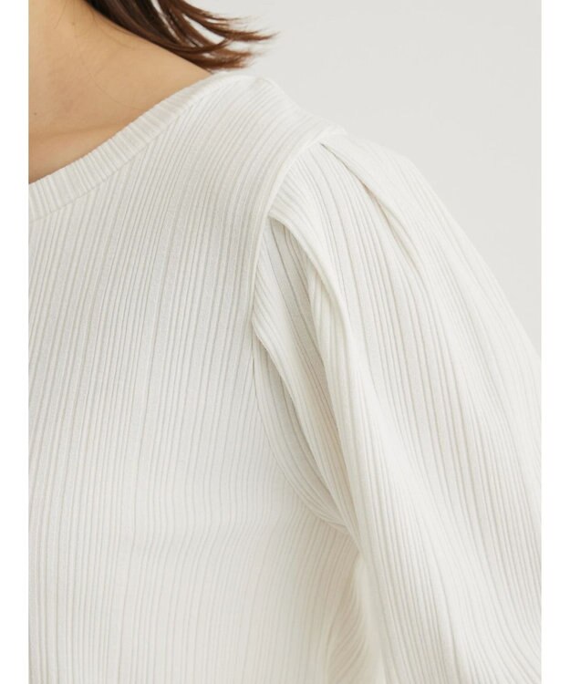 Green Parks 前後２ＷＡＹパワショルリブプルオーバー Ecru