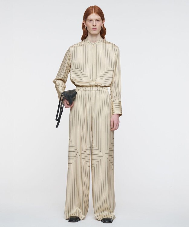 JOSEPH ジオメトリック アニメーション　トラウザーズ Affogato / Black