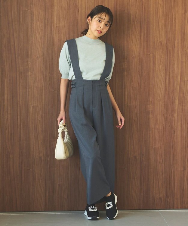 Feroux 【ONWARD CROSSET MAG掲載・2WAY】サイドストラップ パンツ ネイビー系