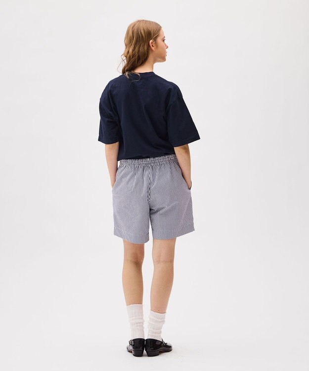 LENO LONDON STRIPE EASY SHORTS / ロンドンストライプイージーショートパンツ BLUE STRIPE