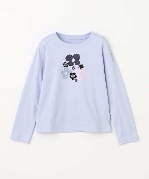 組曲 KIDS 【110-140cm】Tiny Flower トップス サックスブルー系