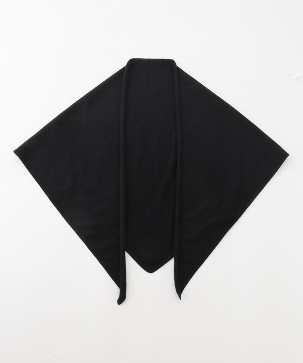 23区 ウーステッドウール トライアングル ストール ブラック系